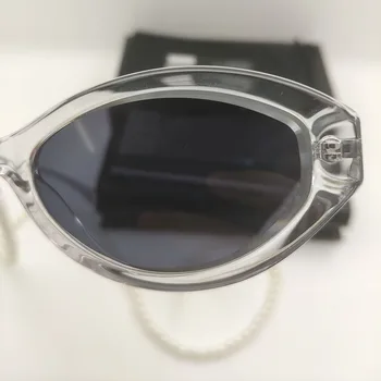 2021 Pearl Verige Sončna Očala Pregleden Ženska Sončna Očala Sunglases Očala Odtenkih Za Ženske, Sončna Očala Blagovne Znamke Oblikovalec Sončna Očala