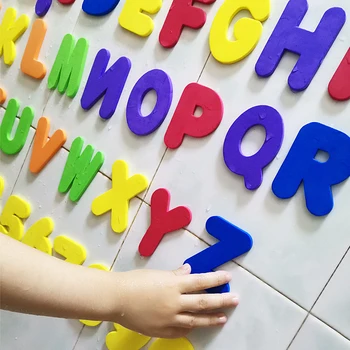 Alfanumerična Pismo Puzzle Kopel Igrače Mehko EVA Otroci Baby Kopalnica Vode Igrače Vodne igrače za otroke in dojenčke