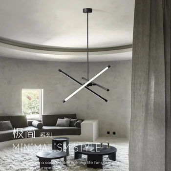 Dnevna soba minimalističen pristop lestenec oblikovalec ustvarjalne Nordijska geometrijske umetnost, sodobna restavracija študija spalnica svetilke