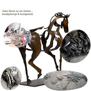 Konjsko Skulpturo Adonis Železa 3D Ustvarjalne Kovinsko Skulpturo Konja Okraski Za namizno dekoracijo