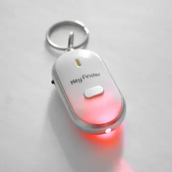 LED Piščalka Zakleniti Odkritelj Utripa piskanje Nadzor Alarma Anti-Izgubil Keyfinder Lokator Tracker z Keyring 4 Barve Za Izbiro