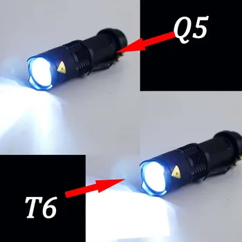 Pocketman Super Svetla T6 V5 svetilka 3000ML Zoomable Taktična Svetilka vodoodporna led svetilko lanterna flash